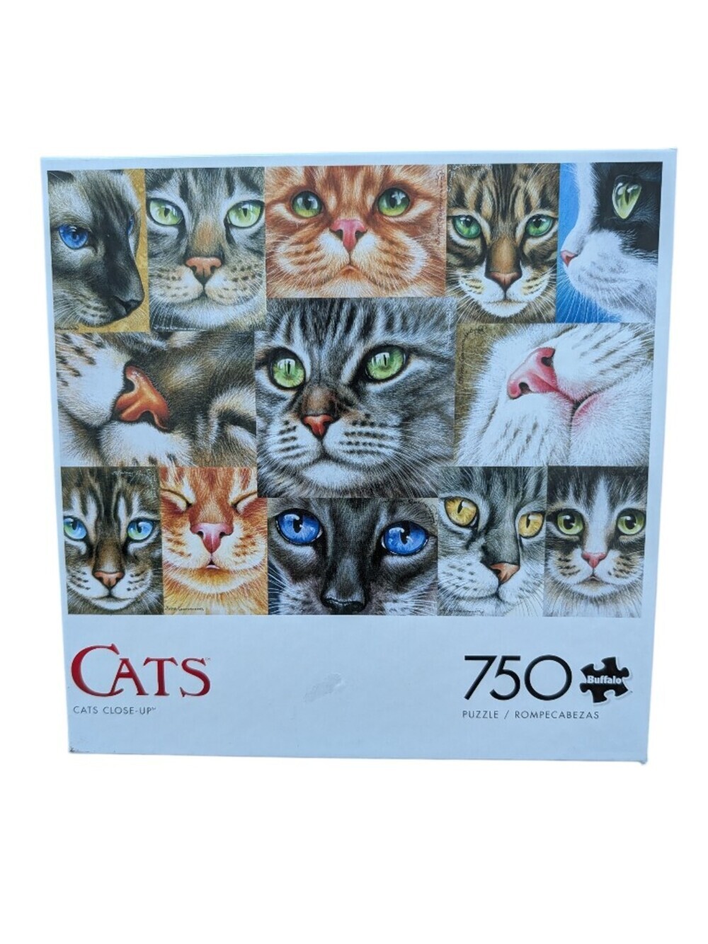 NWT Buffalo Games - Cat 750-Piece Cat Puzzle White Box with Multicolor